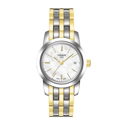 全球联保 天梭TISSOT梦幻间金钢带 石英表T033.210.22.111.00女表