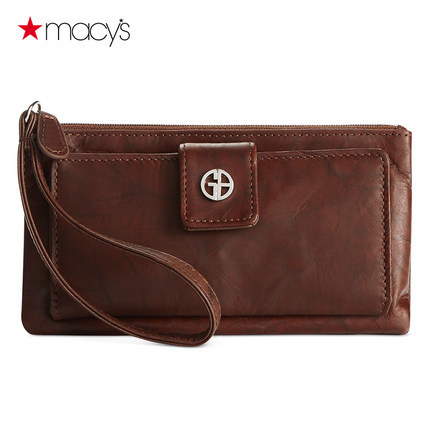 Macy's女士真皮手拿包多功能钱包卡包GianiBernini2612283554