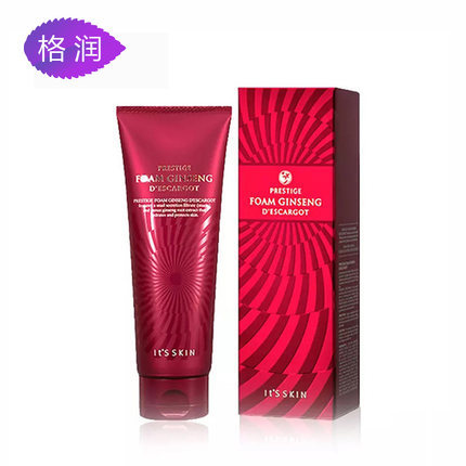 格润海外 It's skin伊思红参晶钻蜗牛洗面奶 清洁温和 洁面150ml