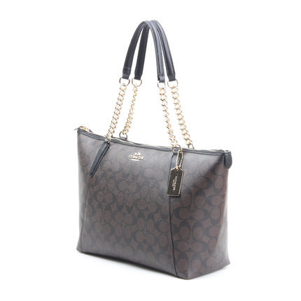 COACH/蔻驰 女士新款PVC手提单肩斜挎包链条女包 37079 COACH/蔻驰 女士新款PVC手提单肩斜挎包链条女包 37079