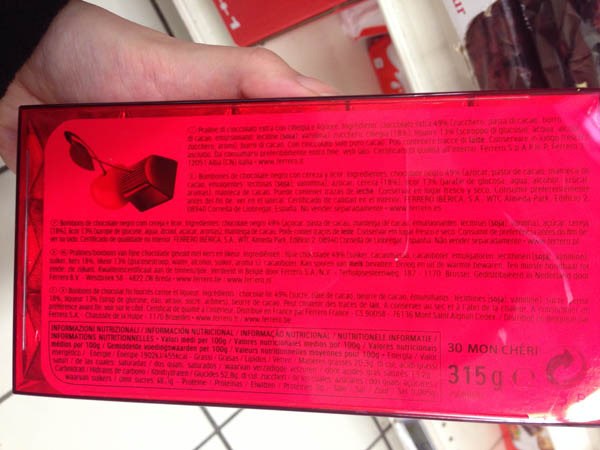 mon cheri樱桃巧克力