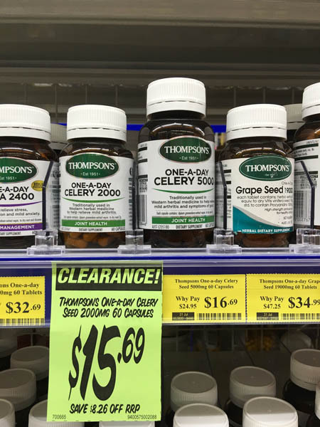 澳大利亚进口芹菜籽胶囊-thompson芹菜籽胶囊2000mg 60片