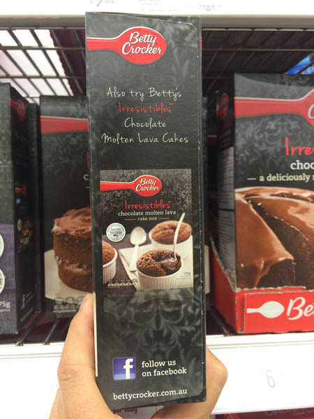 澳大利亚进口巧克力慕斯蛋糕-Betty Crocker巧克力慕斯蛋糕540g