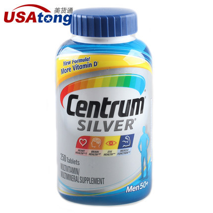 Centrum银善存 男性复合维生素银片50岁以上250粒