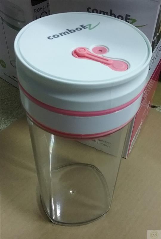 康博益 COMBOEZ 1L 真空密封罐粉红色 22.5*10*10