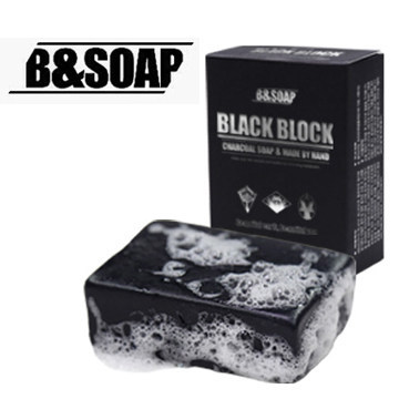 【B Soap】韩国黑炭控油面膜皂