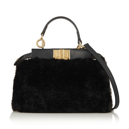 正品直邮Fendi芬迪2016新款女包皮革边饰羊毛皮迷你单肩包606192 正品直邮Fendi芬迪2016新款女包皮革边饰羊毛皮迷你单肩包606192