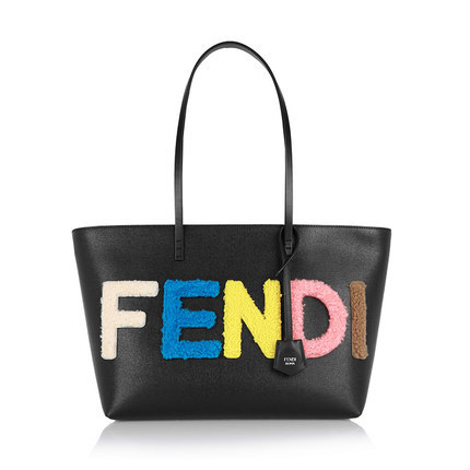 正品直邮Fendi芬迪2016新款女包时尚黑色纹理小牛皮手提包625373 正品直邮Fendi芬迪2016新款女包时尚黑色纹理小牛皮手提包625373