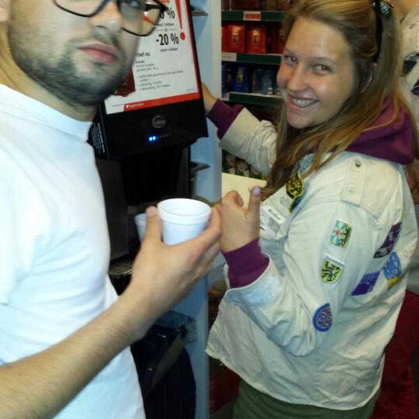 Photo taken at Colruyt by Maxim D. on 10/4/2014