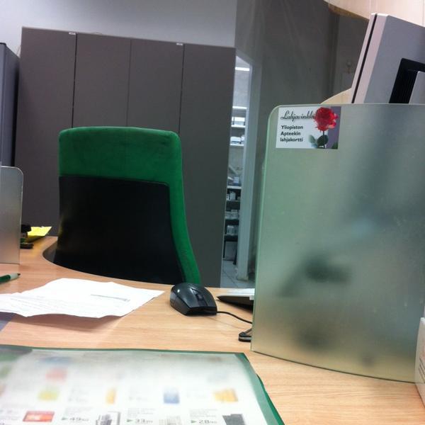 Photo taken at Yliopiston Apteekki by Jarno K. on 3/9/2014