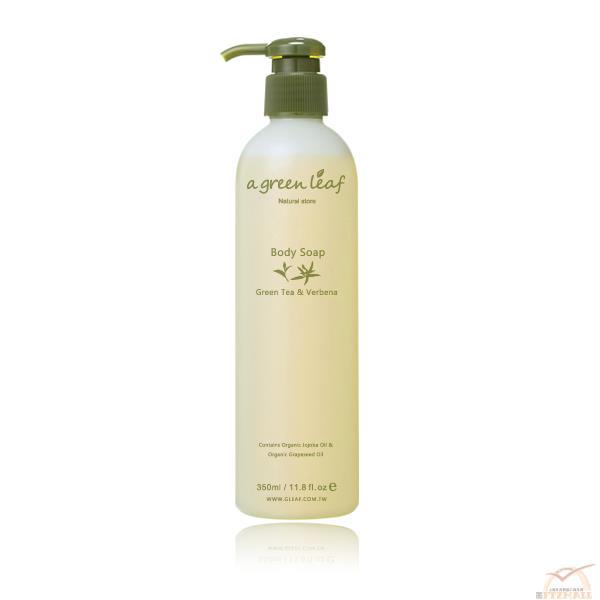 中国台湾进口绿茶沐浴露-a green leaf 一片绿叶 绿茶马鞭草沐浴露 350ml瓶 中国台湾进口绿茶沐浴露-a green leaf 一片绿叶 绿茶马鞭草沐浴露 350ml瓶