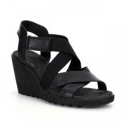 Ecco/爱步 女鞋 女式坡跟凉鞋 Q01847431 Black