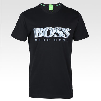 香港发货正品HUGO BOSS/雨果博斯T恤 男装抽象胶印LOGO短袖T恤