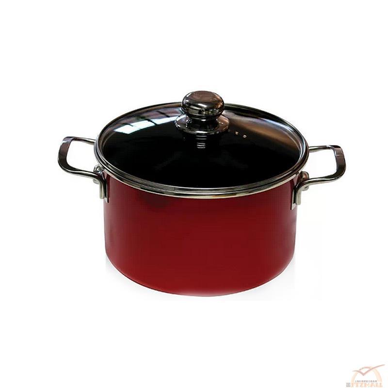 Miji 米技 瓷釉全能锅 UP24cm深锅(红色) Miji 米技 瓷釉全能锅 UP24cm深锅(红色)