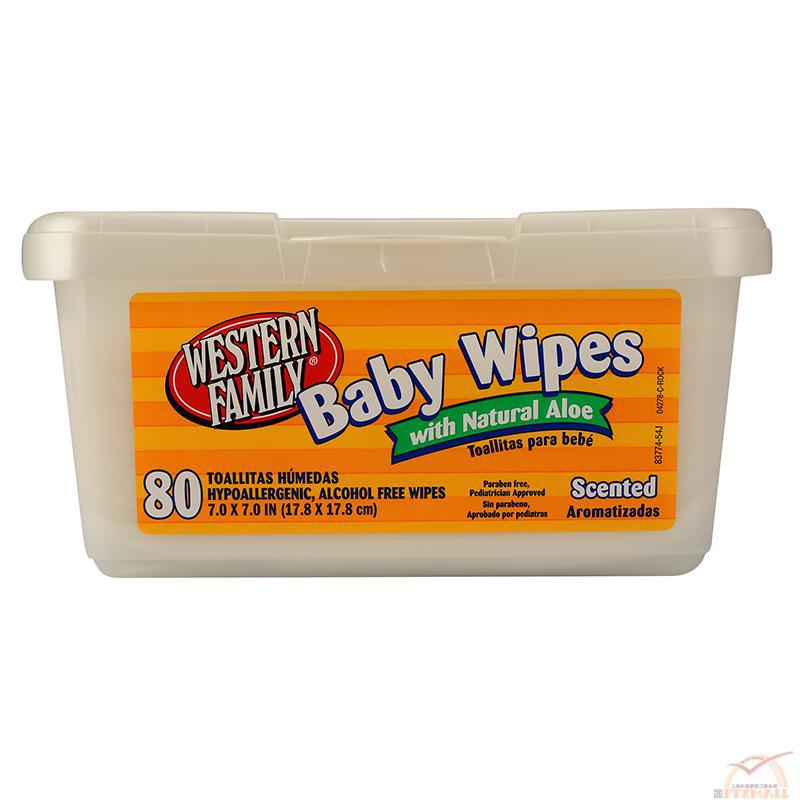 western family 婴儿湿纸巾 80片