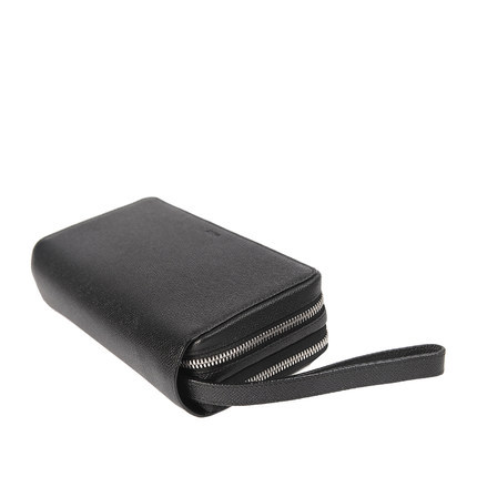 Bally/巴利牛皮钱包 男士牛皮手拿包 商务百搭黑色长款钱包BANJO