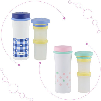 膳魔师不锈钢保温杯魔法妈妈两用杯宝宝辅食罐一杯两用JBL-200