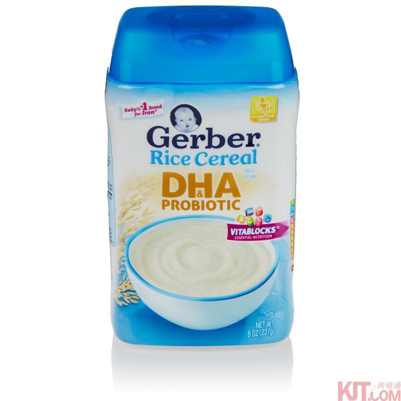 美国进口婴儿米粉-嘉宝1段婴儿米粉含DHA益生菌227g 美国进口婴儿米粉-嘉宝1段婴儿米粉含DHA益生菌227g