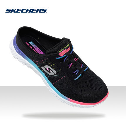 Skechers斯凯奇车缝线女鞋 轻盈缓震休闲鞋 透气网面套脚鞋12069