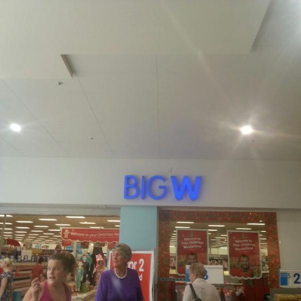 Photo taken at Big W by Liam L. on 12/17/2013