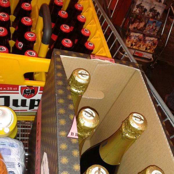 Photo taken at Colruyt by Sara D. on 12/31/2014