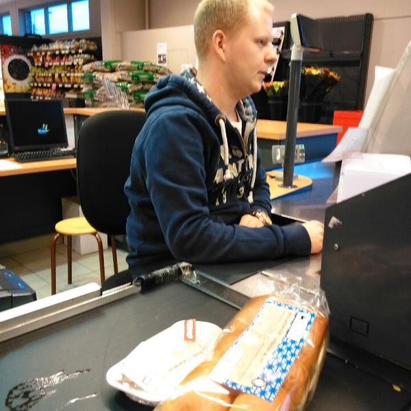 Photo taken at Proxy Delhaize by Tom C. on 2/19/2015