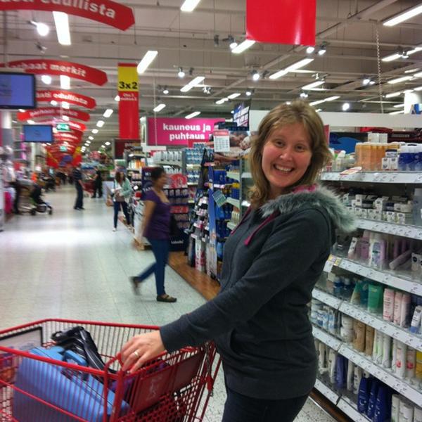 Photo taken at K-citymarket by Cindy on 8/31/2012-新地区埃斯波赛洛广场 Photo taken at K-citymarket by Cindy on 8/31/2012