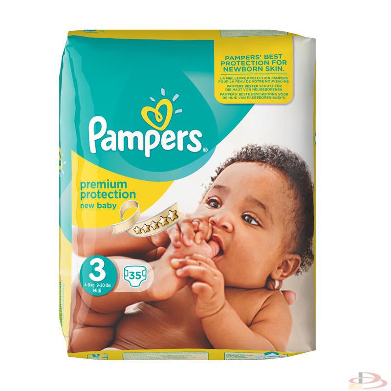 德国帮宝适Pampers纸尿裤New baby 新生儿3号4-9kg35片 德国帮宝适Pampers纸尿裤New baby 新生儿3号4-9kg35片