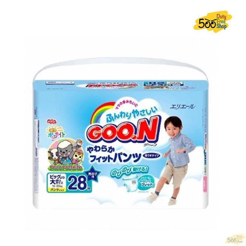日本进口超大号男孩拉拉裤-GOO.N大王 拉拉裤 超大号男孩装 28片/包