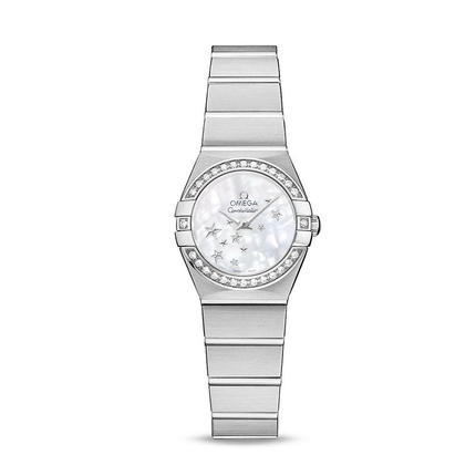 瑞士手表  欧米茄Omega手表女 石英表 钢带  123.15.24.60.05.003