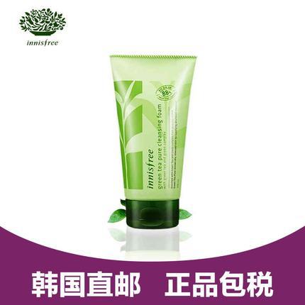 innisfree/悦诗风吟韩国绿茶洁面膏补水控油保湿深层清洁洗面奶女