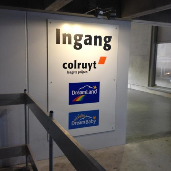 Photo taken at Colruyt by Dirk D. on 6/25/2012