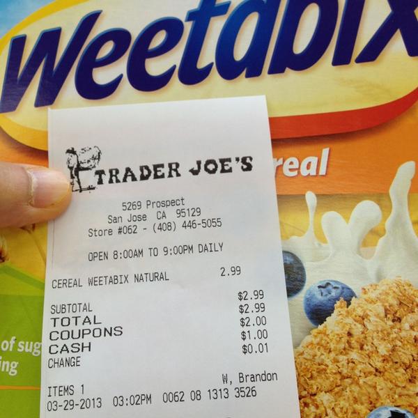 Photo taken at Trader Joe's by Naoto S. on 3/29/2013-美国加利福尼亚州圣荷西展望路5269 Photo taken at Trader Joe's by Naoto S. on 3/29/2013