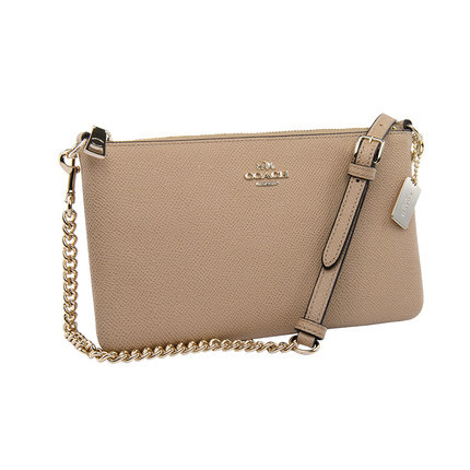 COACH/蔻驰正品女士新款裸色金属拼皮肩带手拿包52385-LINUD COACH/蔻驰正品女士新款裸色金属拼皮肩带手拿包52385-LINUD