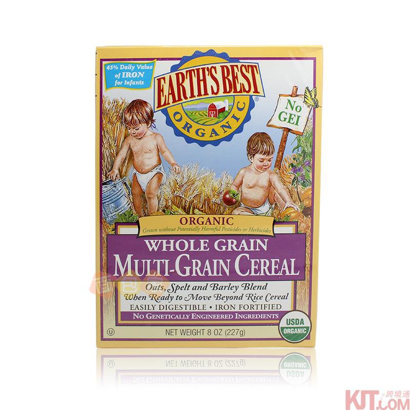 Earths Best3段高铁纯大米米粉宝宝米糊辅食227g