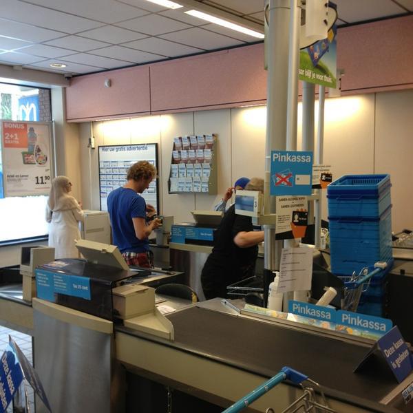 Photo taken at Albert Heijn by Erik M. on 7/17/2013-荷兰阿姆斯特丹贝多芬大街57号 Photo taken at Albert Heijn by Erik M. on 7/17/2013