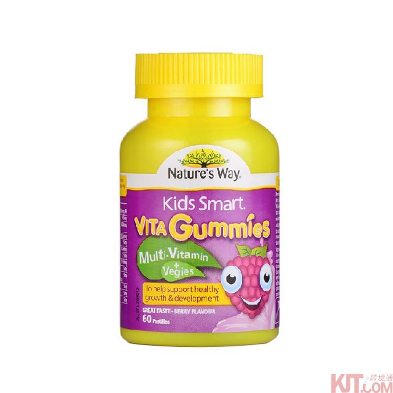 澳大利亚进口儿童维生素软糖-佳思敏Natures Way 儿童多种复合蔬果维生素软糖60粒 澳大利亚进口儿童维生素软糖-佳思敏Natures Way 儿童多种复合蔬果维生素软糖60粒