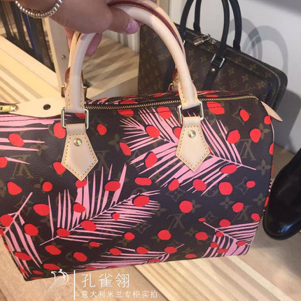 Louis Vuitton路易威登lv女包16春款印花拉链手提包 限量款M41983 Louis Vuitton路易威登lv女包16春款印花拉链手提包 限量款M41983