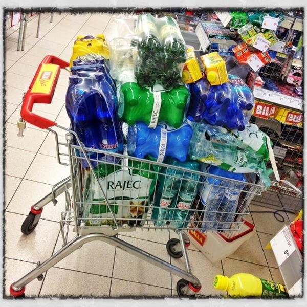 Photo taken at Billa by Tomas T. on 8/14/2012