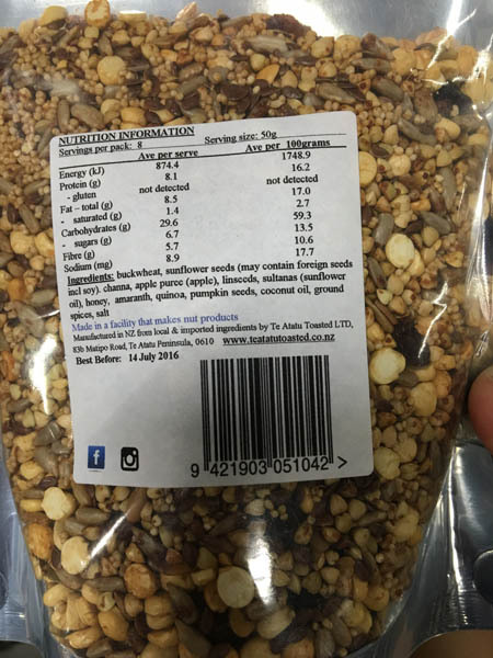 te atatu cscrumptious handmade muesli