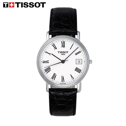 Tissot/天梭 CLASSIC系列男士手表超薄石英表T52.1.421.13