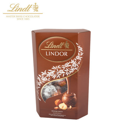 Lindt瑞士莲 进口榛子软心巧克力200g食品零食