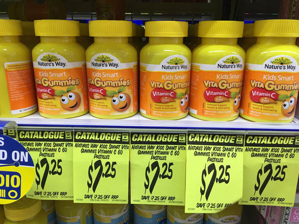 澳大利亚进口儿童维塔软糖-Nature's way儿童维塔软糖 维生素C 60剂