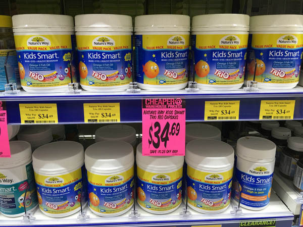 澳大利亚进口鱼油胶囊-Nature's way儿童口味鱼油胶囊180粒