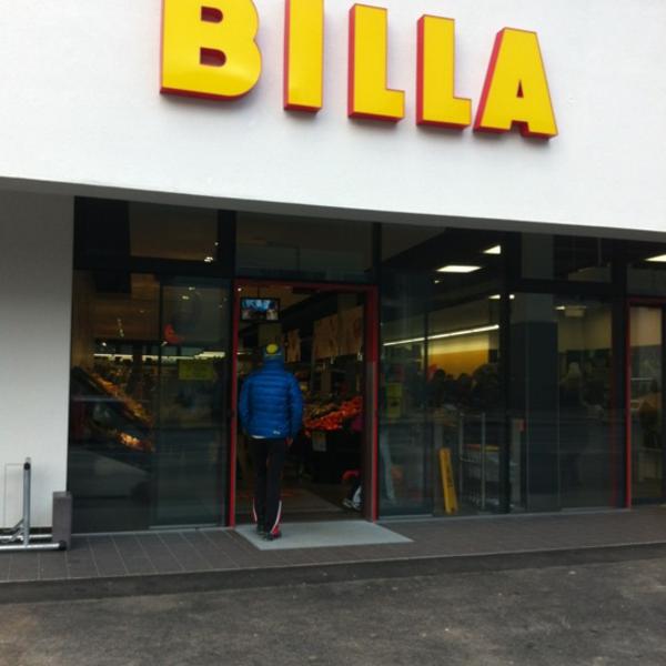 Photo taken at BILLA by Thomas W. on 1/14/2012