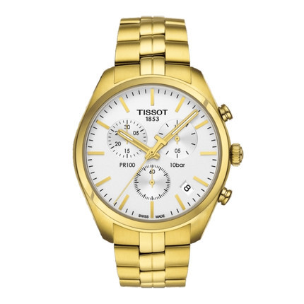 瑞士手表 天梭男表 手表男 石英表 钢带表  T101.417.33.031.00