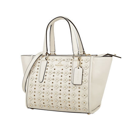 COACH/蔻驰女包 2016新品米白色花朵单肩斜跨手提包正品现货37703 COACH/蔻驰女包 2016新品米白色花朵单肩斜跨手提包正品现货37703