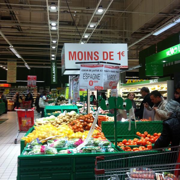 Photo taken at Auchan by Marina B. on 1/10/2015