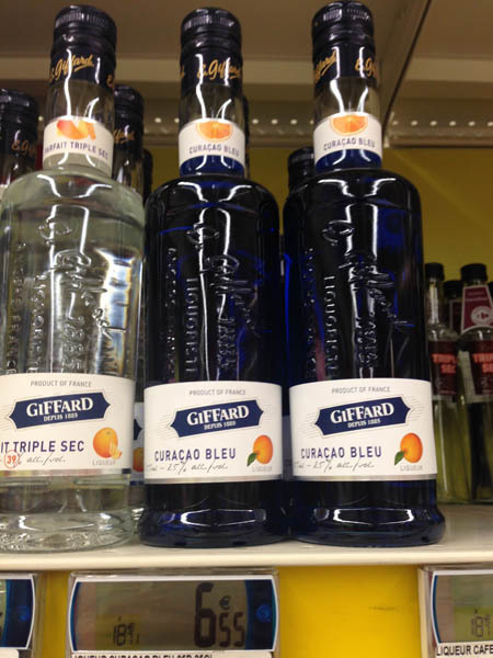 giffard橙子味蓝色酒