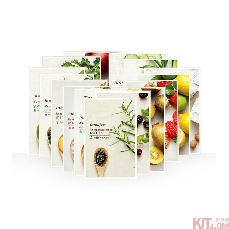 悦诗风吟innisfree真萃鲜润面膜 补水保湿嫩白春夏 绿茶面膜贴 悦诗风吟innisfree真萃鲜润面膜 补水保湿嫩白春夏 绿茶面膜贴